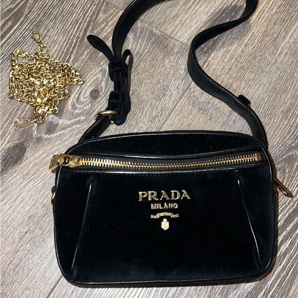 AUTHENTIC Prada Velluto Mini Belt Bag - Picture 1 of 8